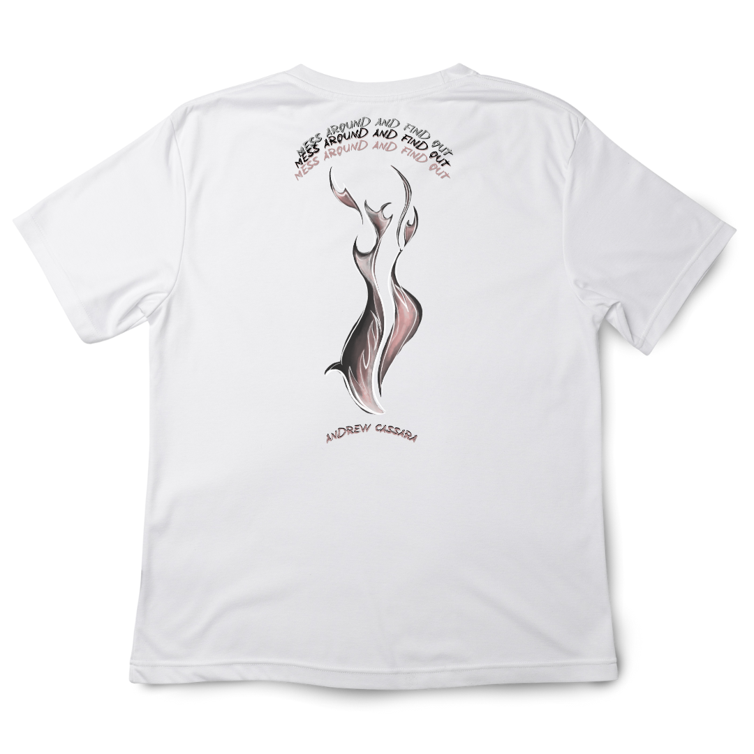 MESS AROUND AND FIND OUT ~ FLAME TEE (BLACK OR WHITE)